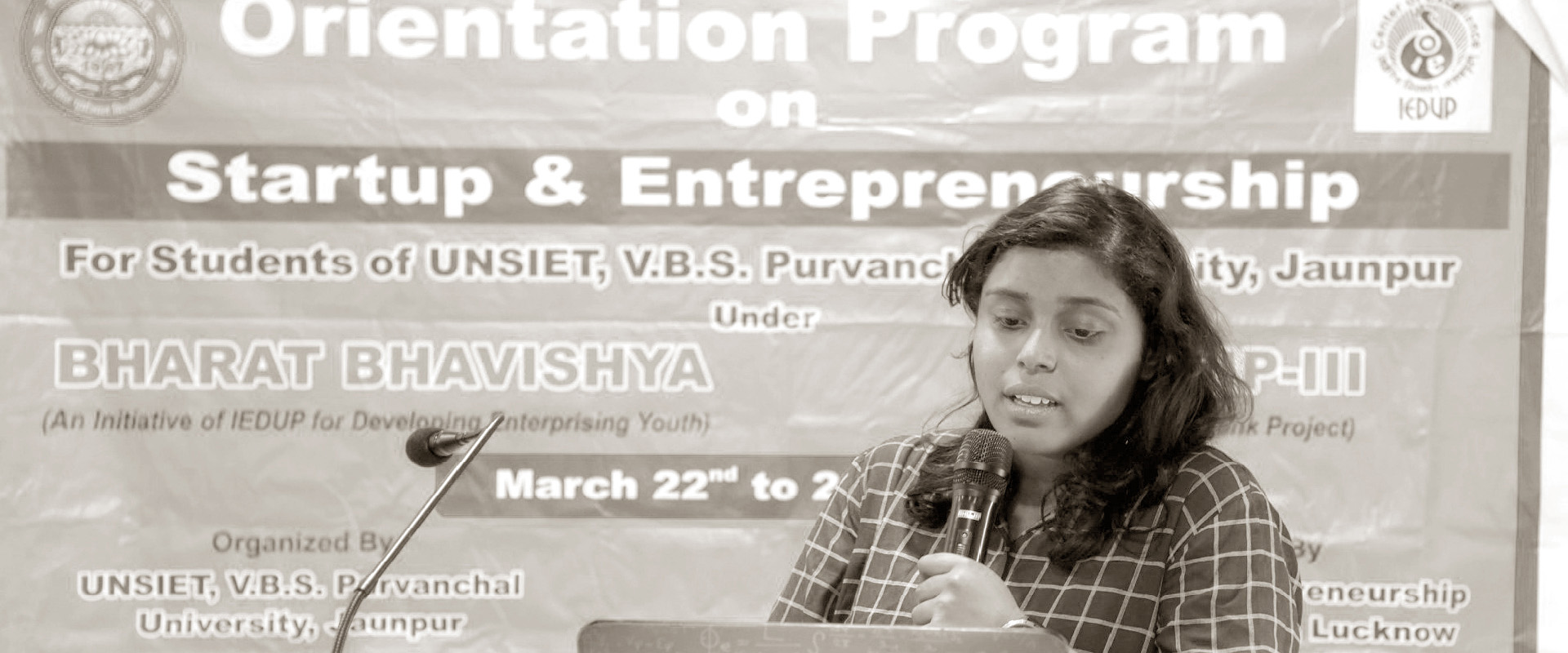 Entrepreneurship talk at Purvanchal University
