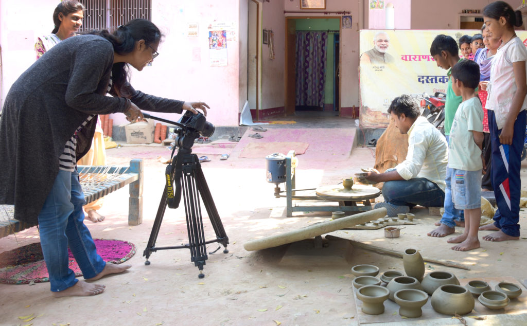 Swati Das during shoot
