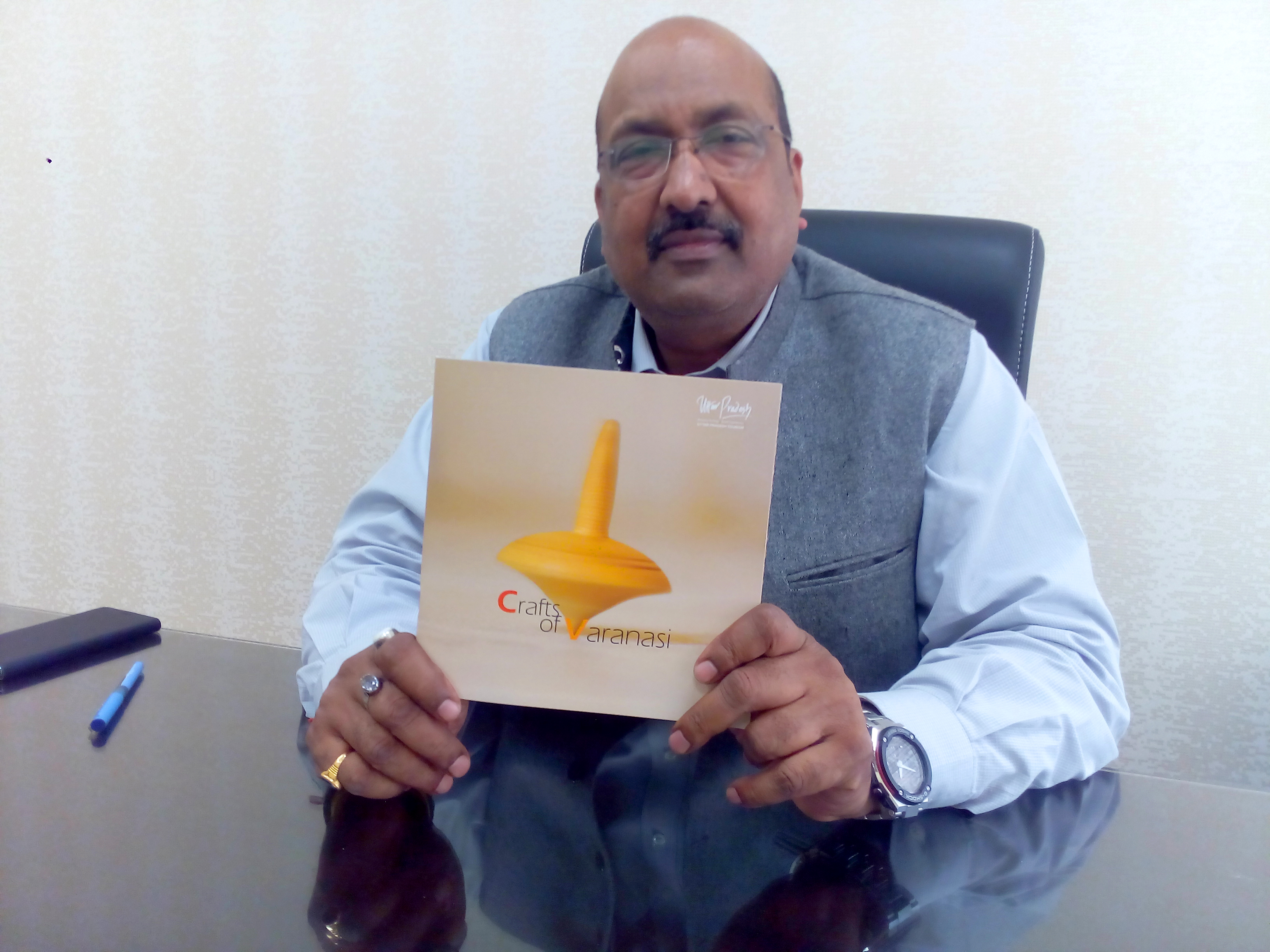 Joint Director UP tourism Varanasi with Book 