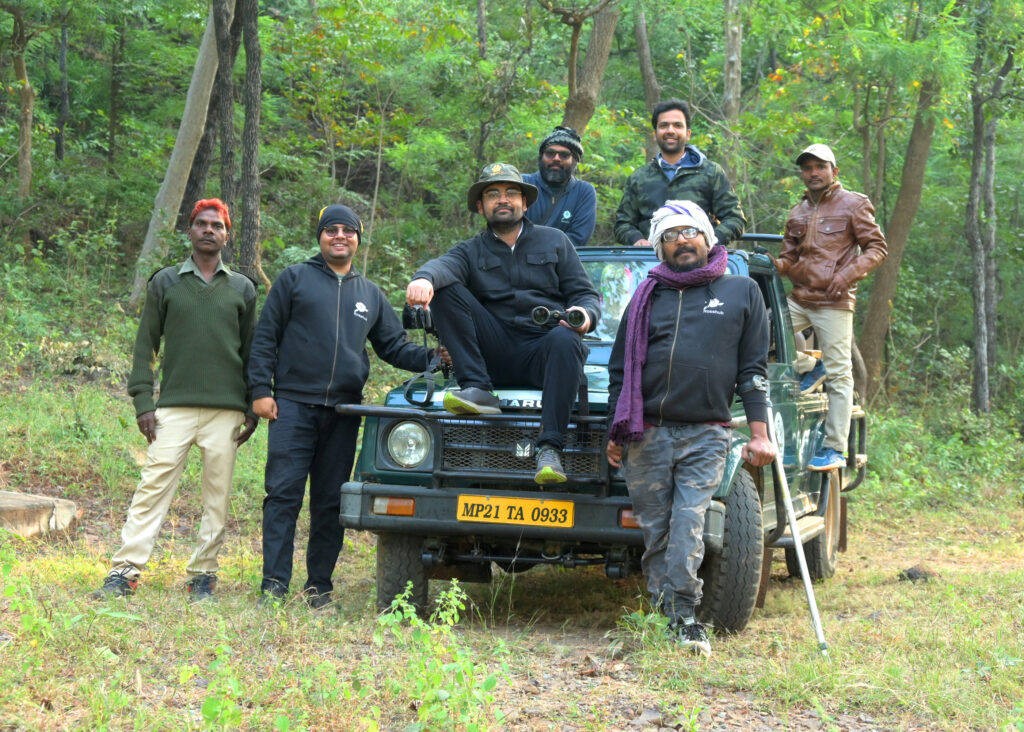 Director Sagar Das During Shoot at Sanjay Tiger Reserve