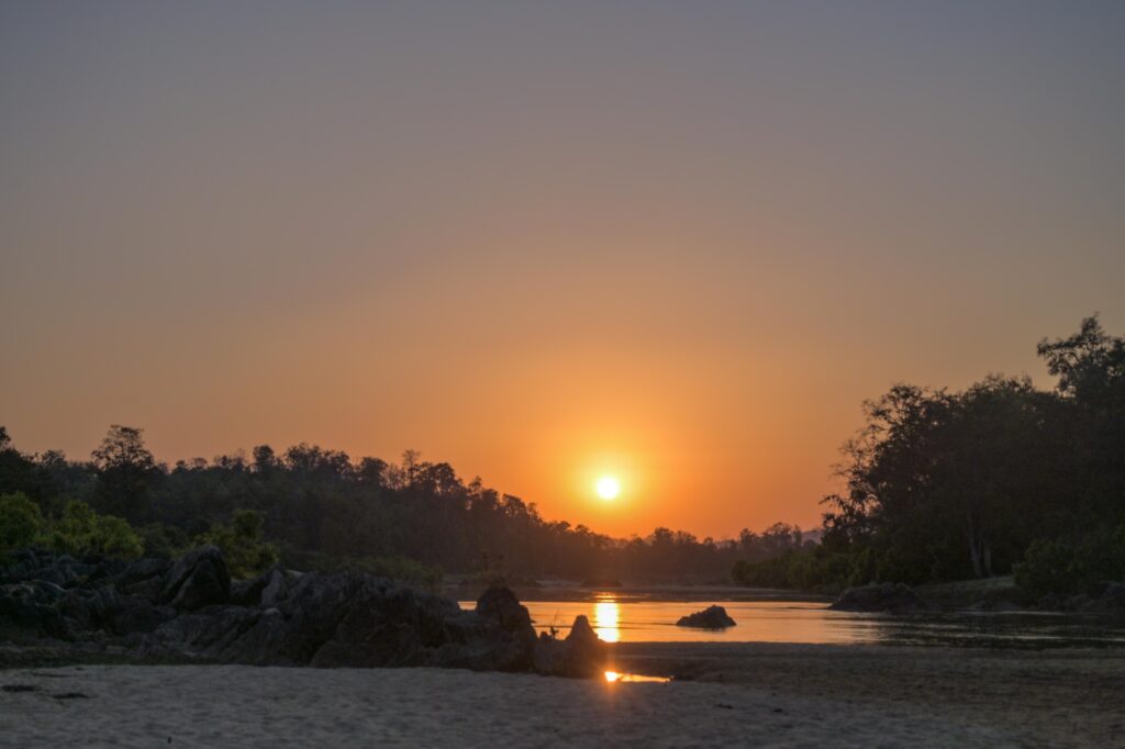 Banas River During Sunset